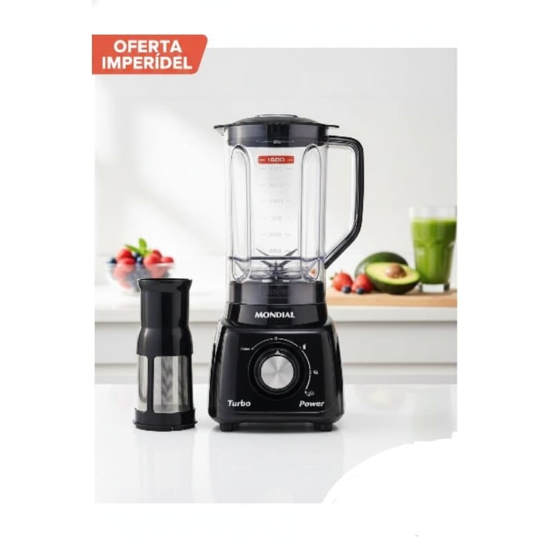 Liquidificador Mondial 2,2 Litros 550W Potente 127V Copo Grande PRODUTO ORIGINAL