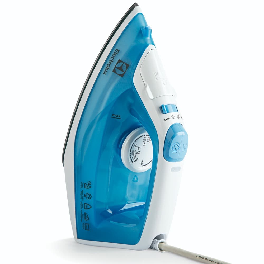 Ferro de Passar Roupas Electrolux SIE60 Seco e a Vapor Azul