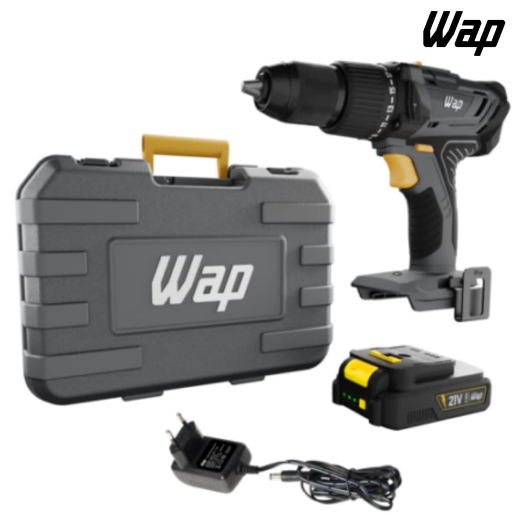 Parafusadeira e Furadeira de Impacto 21V WAP K21 ID03 FW009462 - Com Maleta
