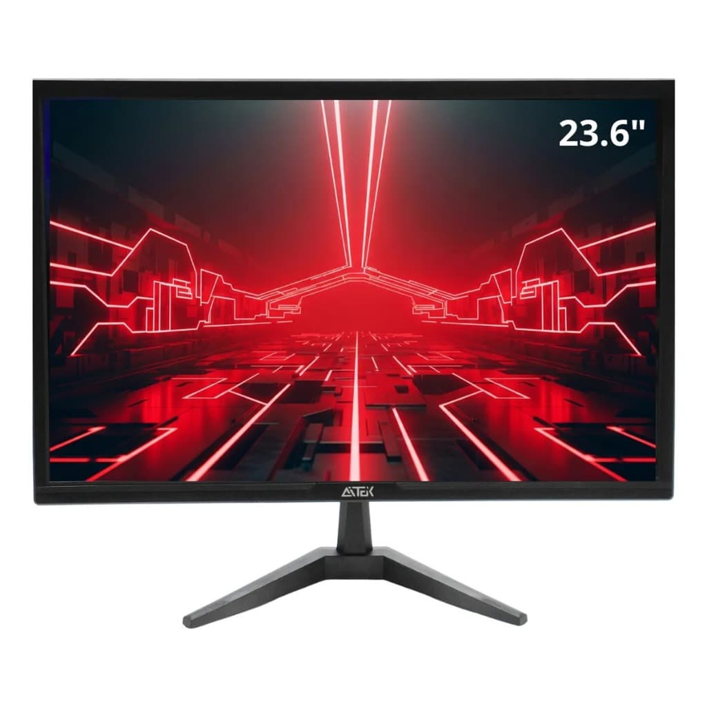 Monitor 23.6 Pol Aitek Fhd 60hz 5ms Hdmi Vga Para Pc Gamer Office AMO-1024 Lite