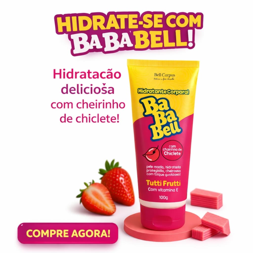 Creme Hidratante Corporal Bababell Tutti Frutti 200 g
