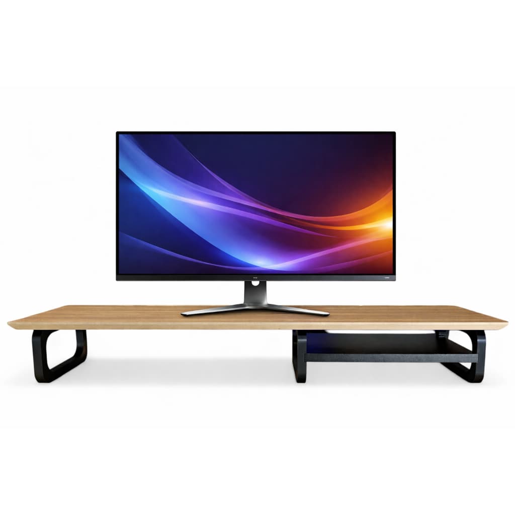 Base Elevada para Monitor Stand 85x22cm Prateleira Suporte monitor Gamer