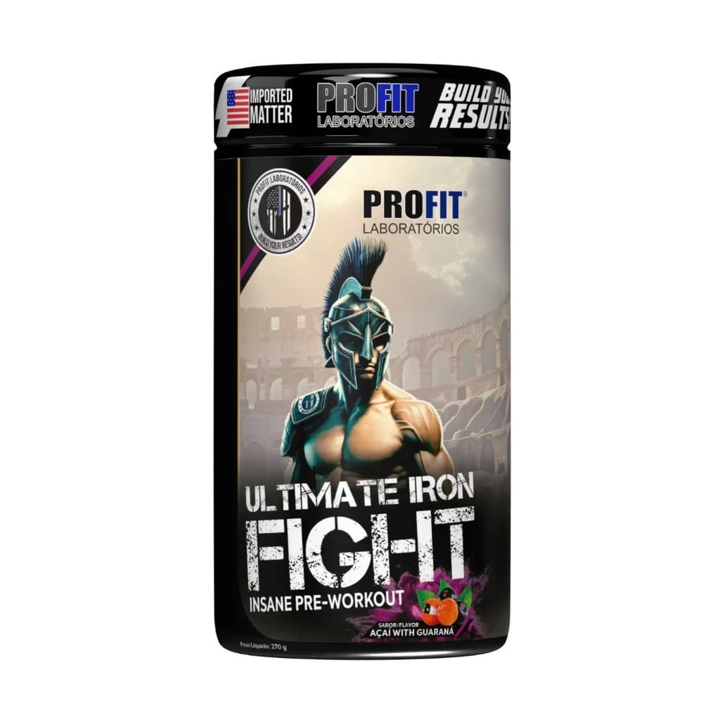 Pré Treino Ultimate Iron Fight 270g Nova Embalagem Profit Laboratórios