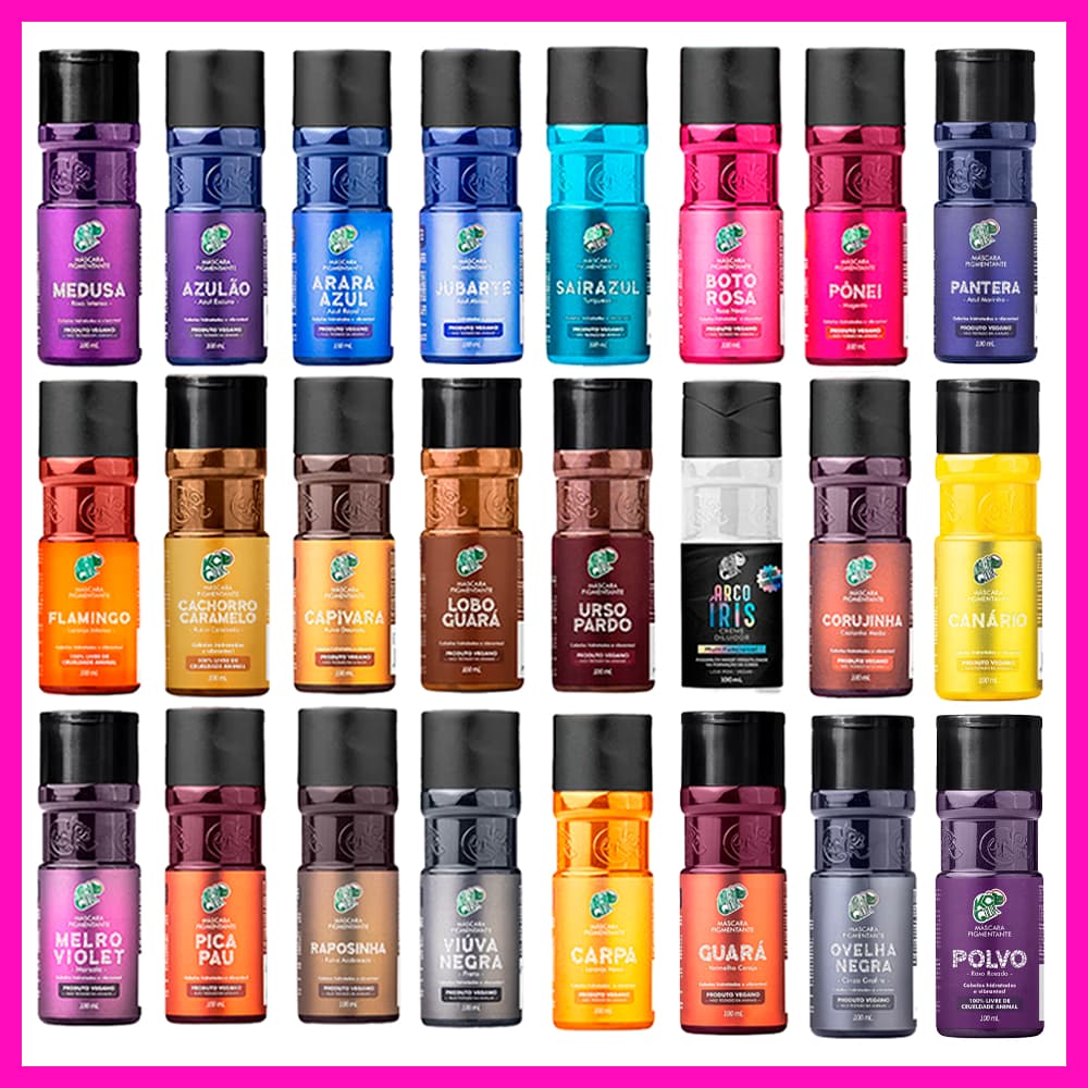 Kamaleão Color Tonalizantes 100ml Máscara Pigmentante