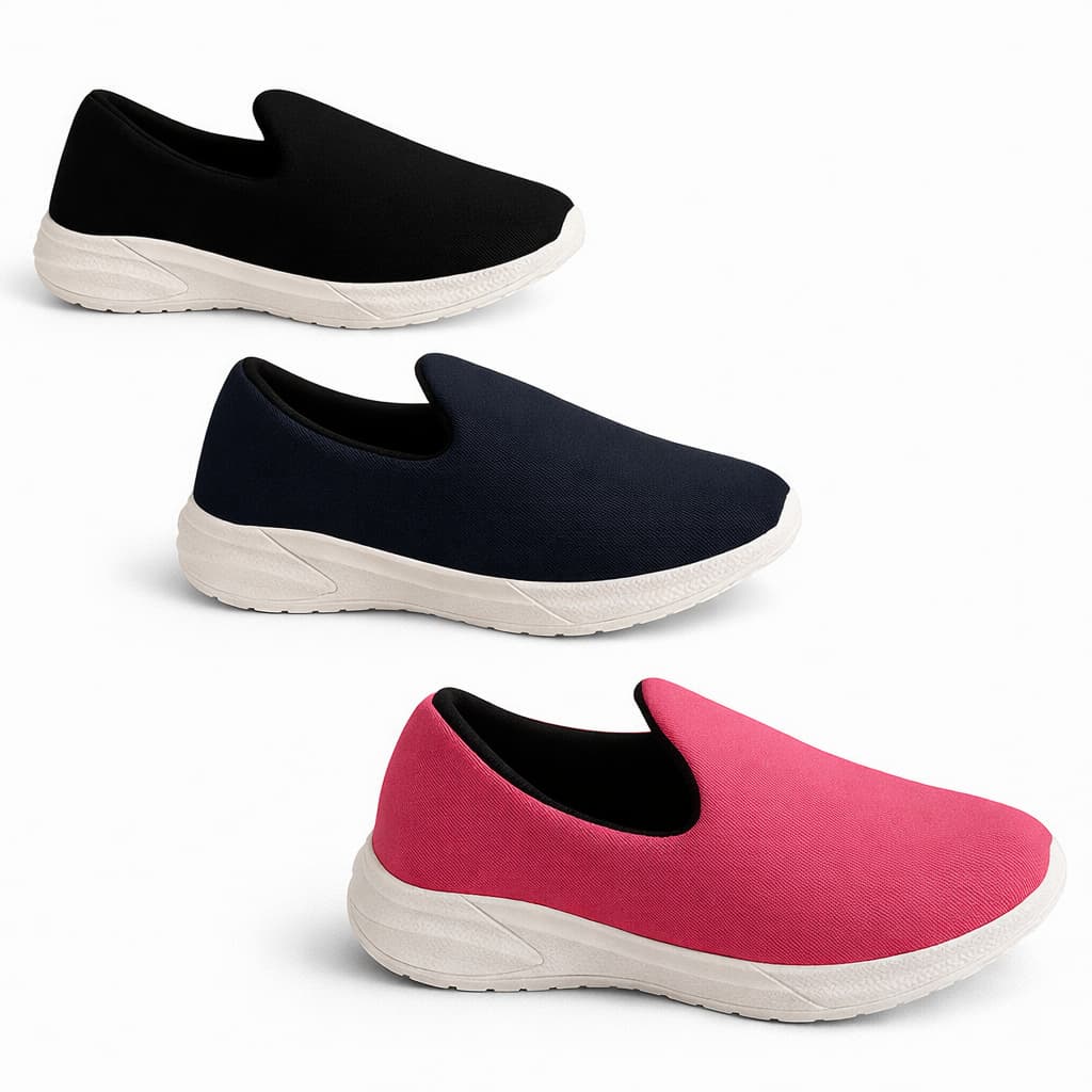 KIT COM 3 PARES DE TÊNIS LEVE E CONFORTÁVEL