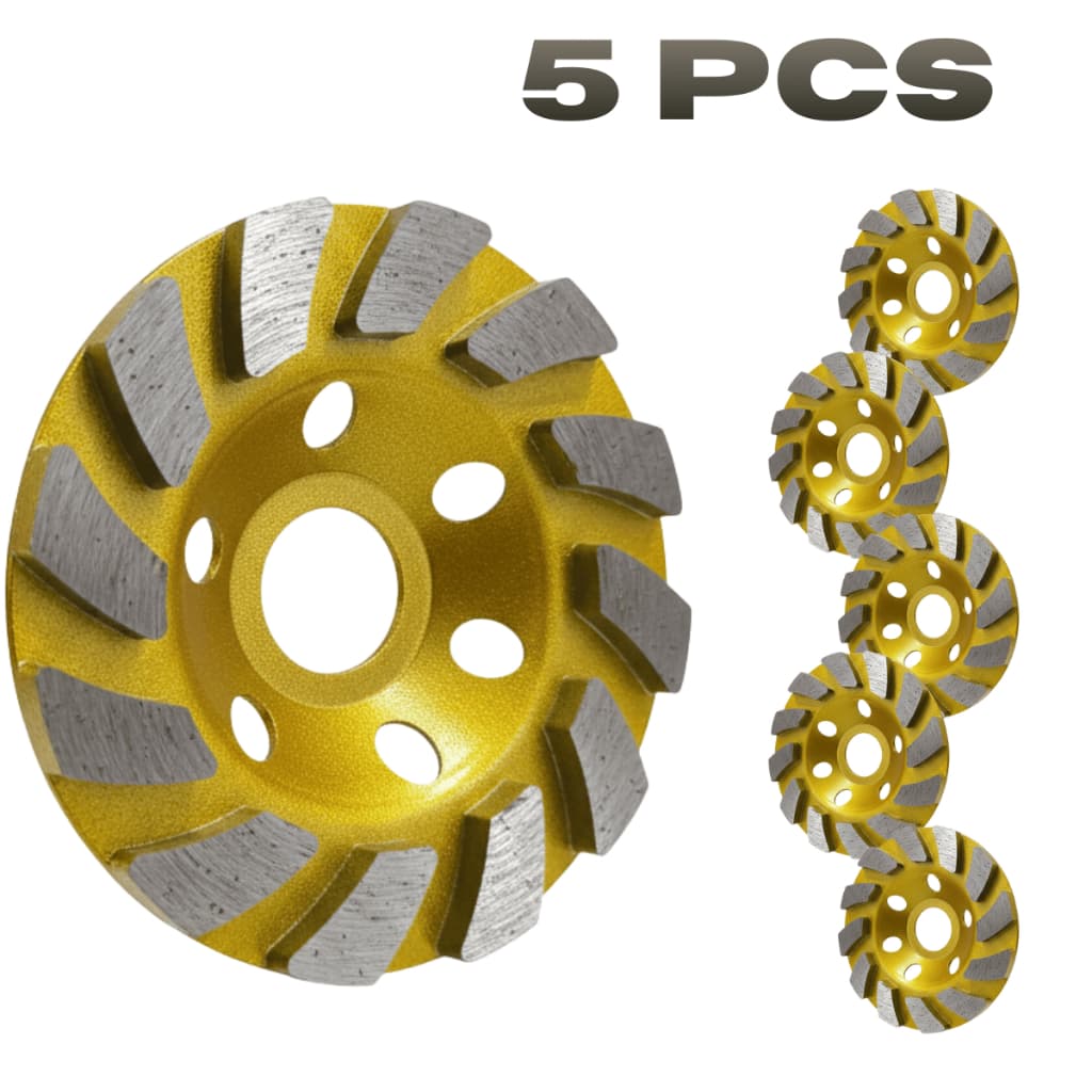 Disco Desbaste Rebolo Diamantado Turbo Para Esmerilhadeira Concreto Marmore Granito Pedras 115mm