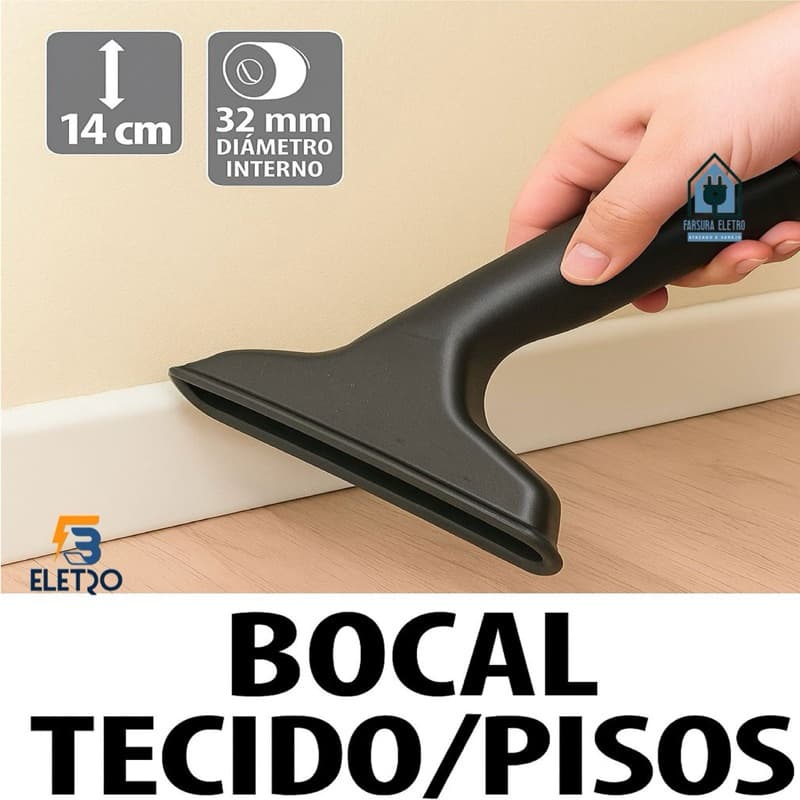 Bico Canto Carpete Para Aspirador De Pó Mondial 32mm ( Não serve para Aspirador Vertical)