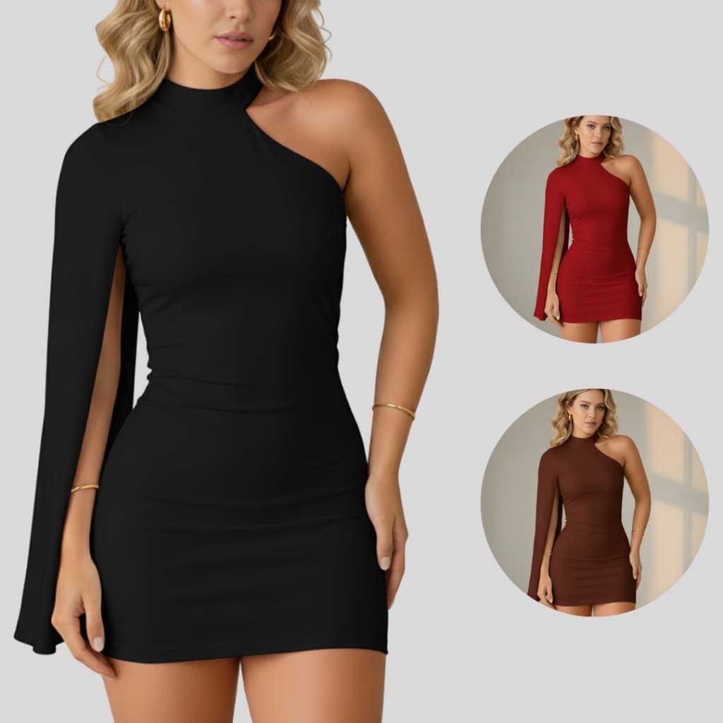 Vestido Feminino Nula Manga Look Verão Vestido De Festa Tendência