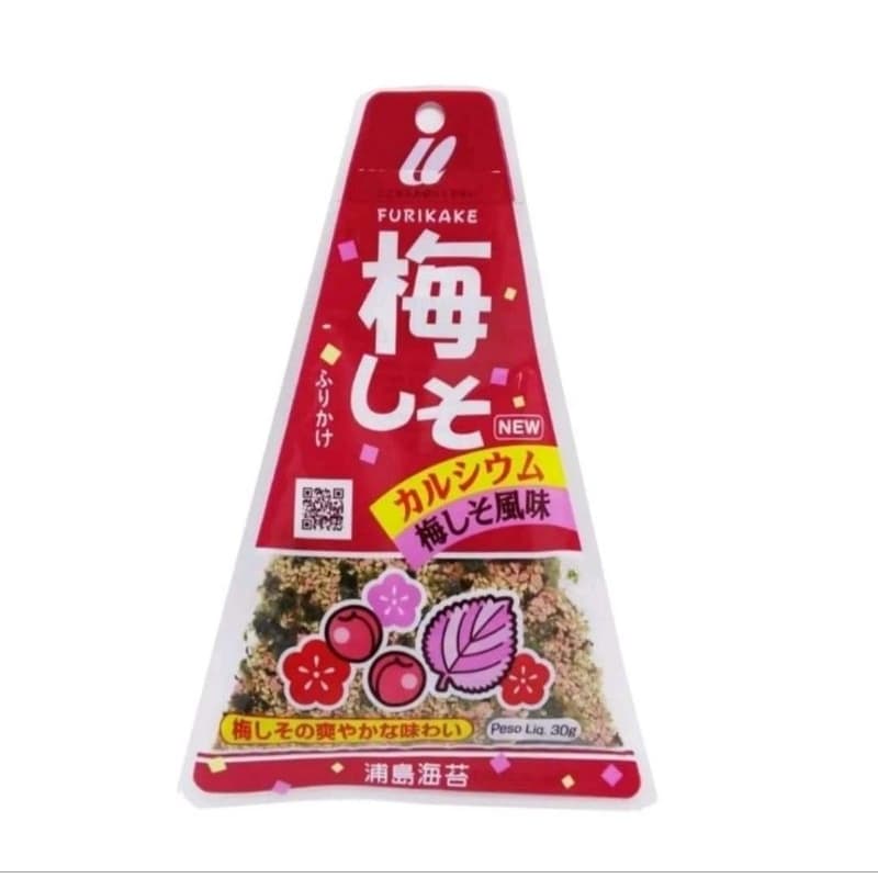 Tempero Furikake Arroz Japonês Triângulo Umeshiso Tempero Japonês 30g