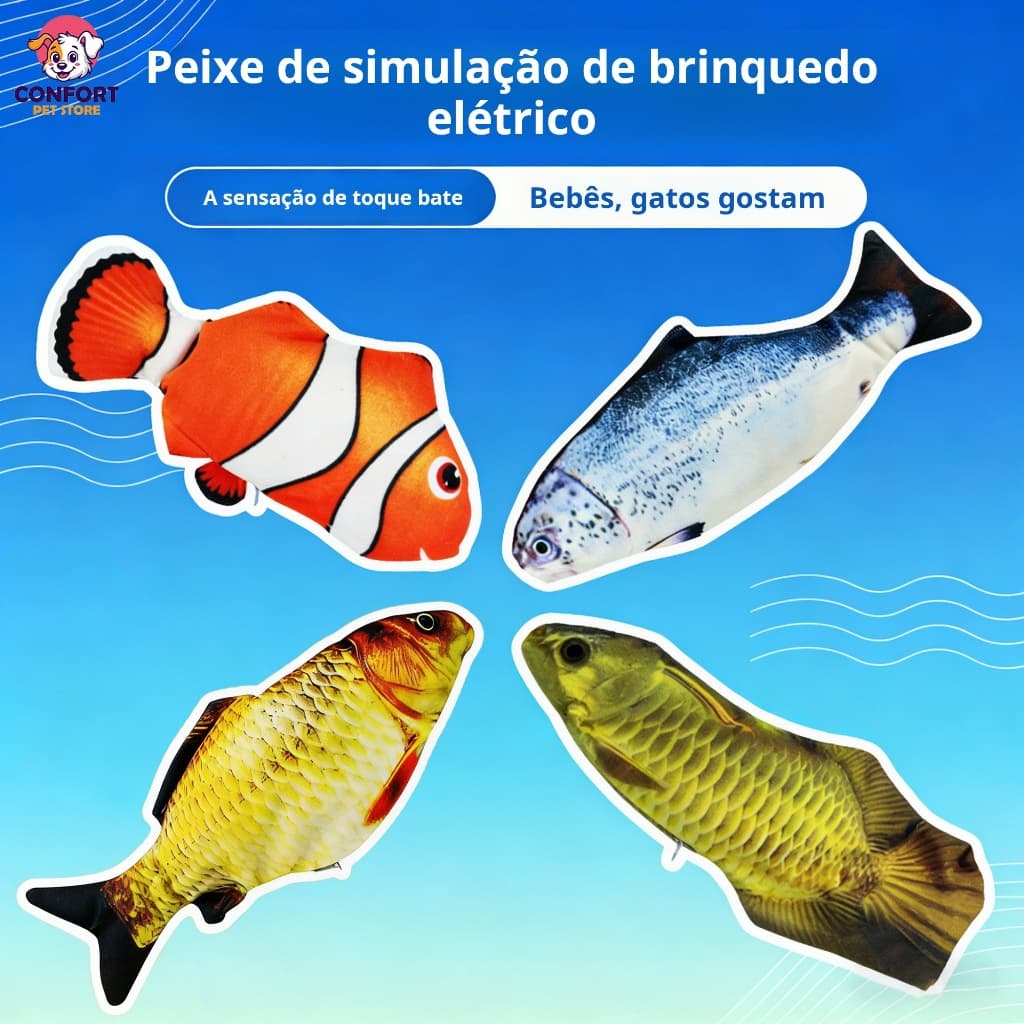 peixe elétrico para gato/brinquedo de gato/brinquedo cachorro/brinquedos para gatos