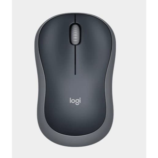 Mouse Sem Fio Logitech M185 Cinza 2.4GHz Óptico 1000 DPI Compacto USB Pilha AA Original
