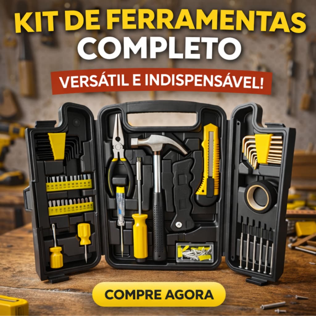 Kit Ferramentas Manuais 200 Peças Axelar Completo Uso Geral