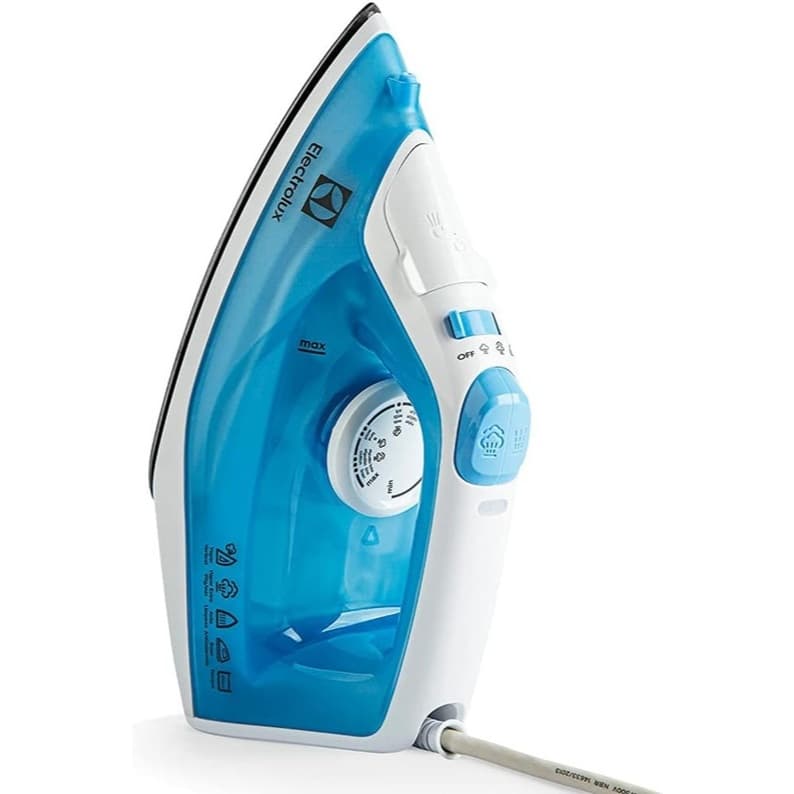 Ferro de Passar Electrolux SIE60 A Vapor e Seco 1500W Base Antiaderente Vapor Vertical Azul