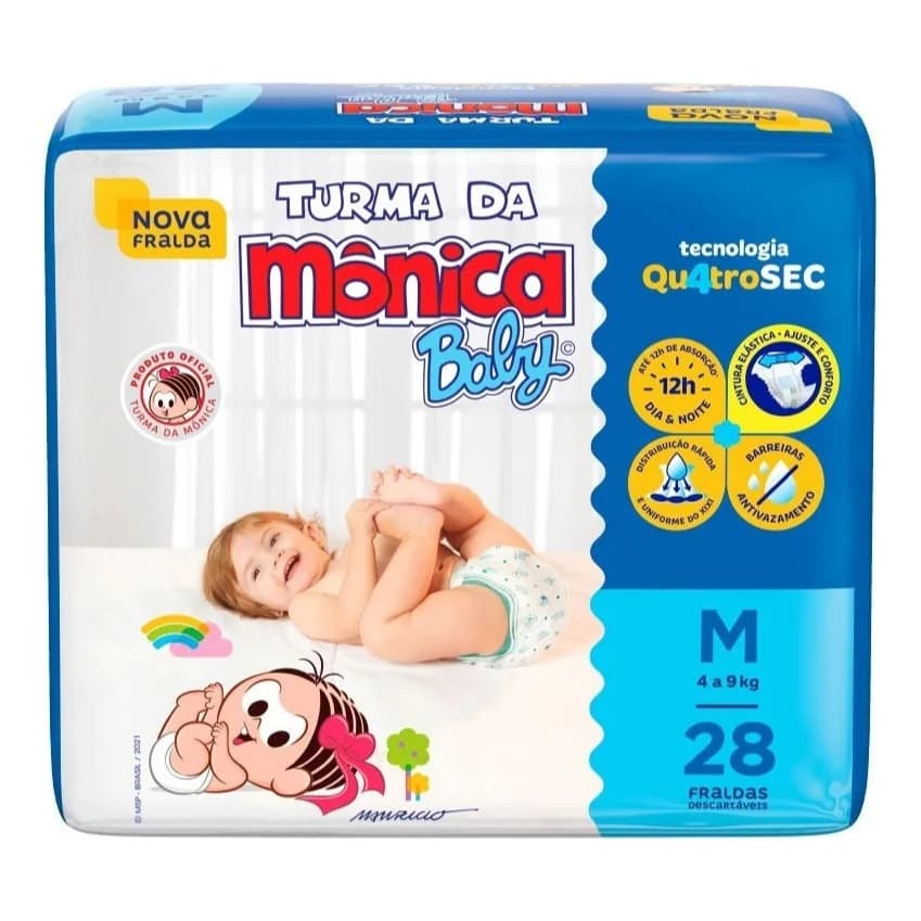 Turma Da Mônica M Com 28 Unidades Médio (m) Sem Gênero