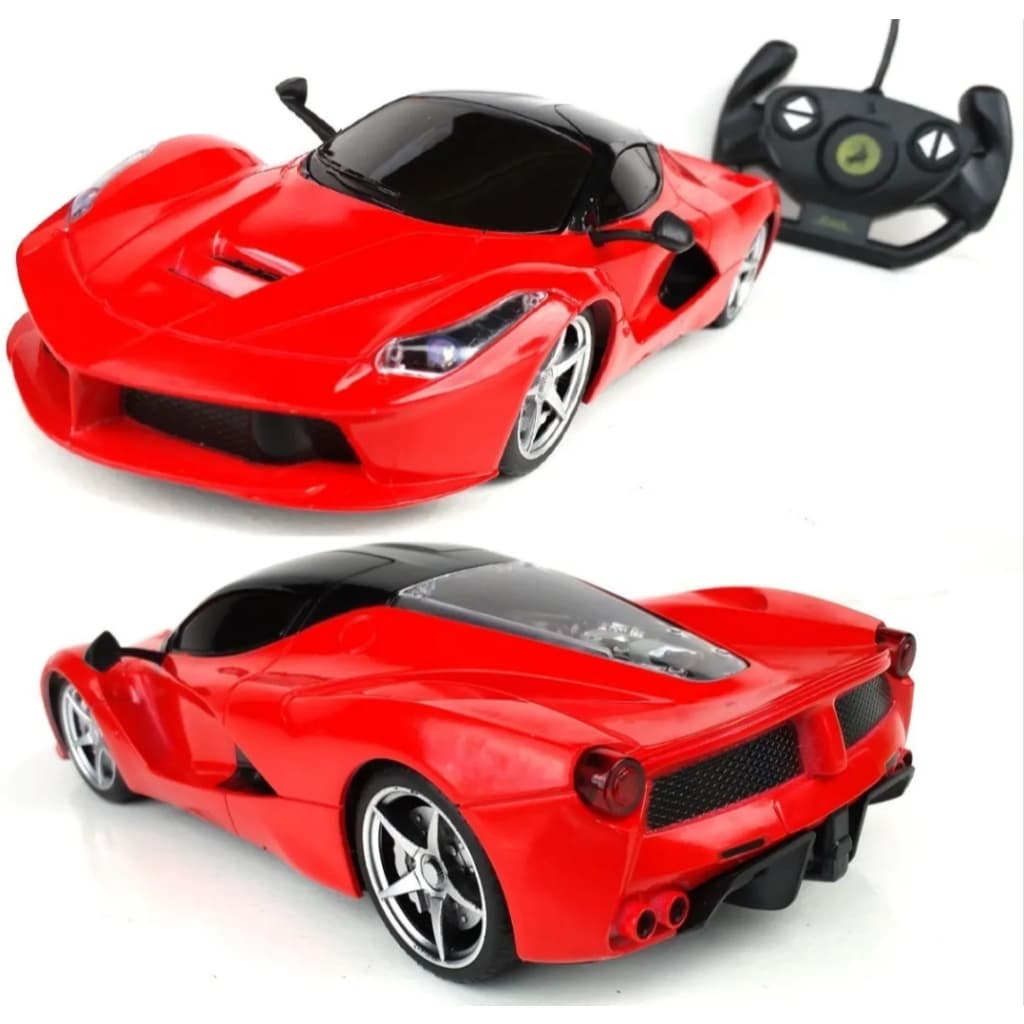 Carrinho Controle Remoto Ferarri Sem Fio Vermelho Carro Esportivo Com Luz DM Toys
