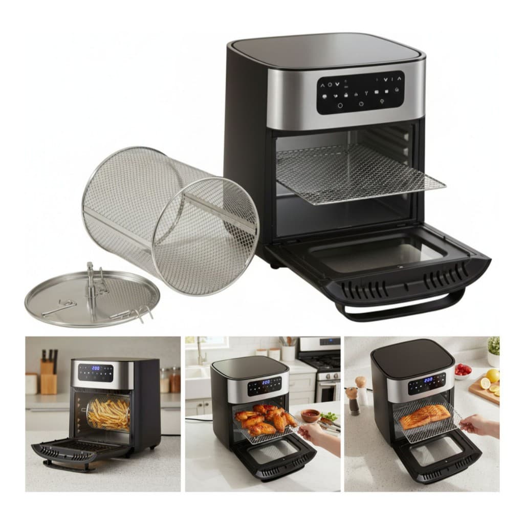 Fritadeira Air Fryer 12 Litros Sem Óleo 1700W Elétrica 127V/220V