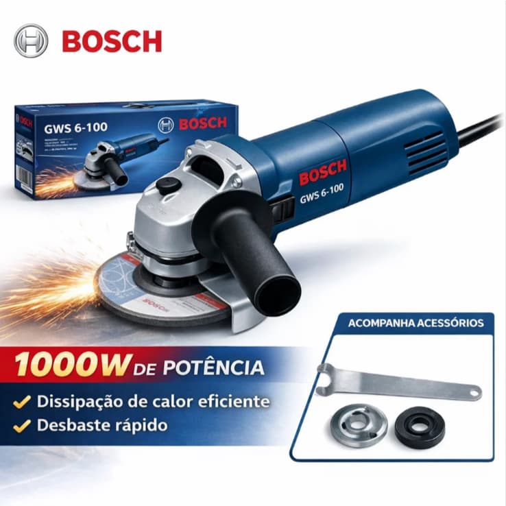 esmerilhadeira lixadeira 220v GWS6-100 1000W lixadeira 110v serra Angular esmerilhadeira Corte