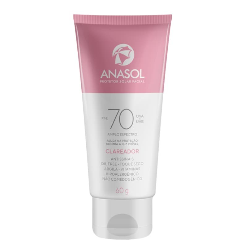 Protetor Solar Facial Clareador Fps 70 - Anasol