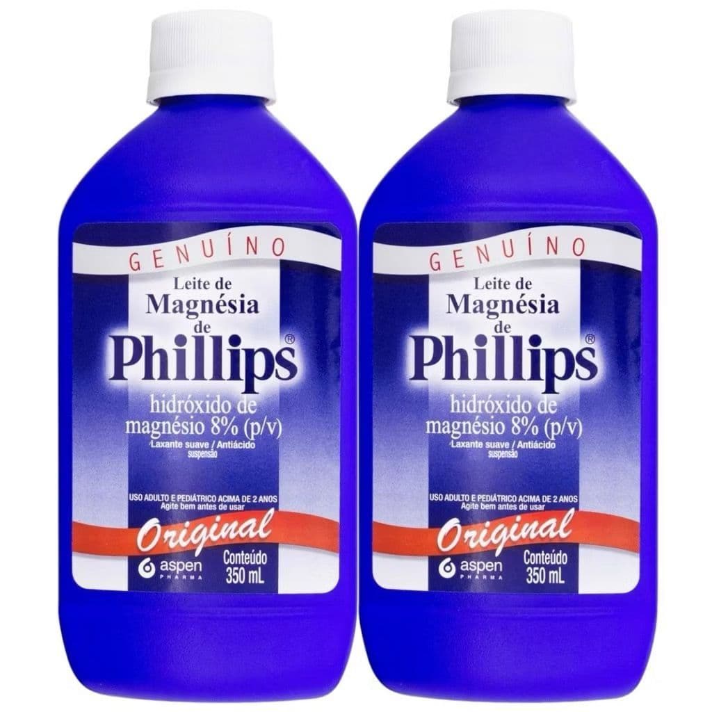 Kit Leite de Magnesia Phillips Com 2 Unidades De 350ml Cada