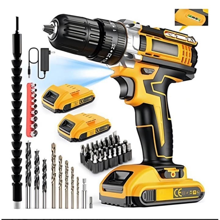 Parafusadeira Furadeira 24V 2 Baterias Com Maleta e Acessórios Completo