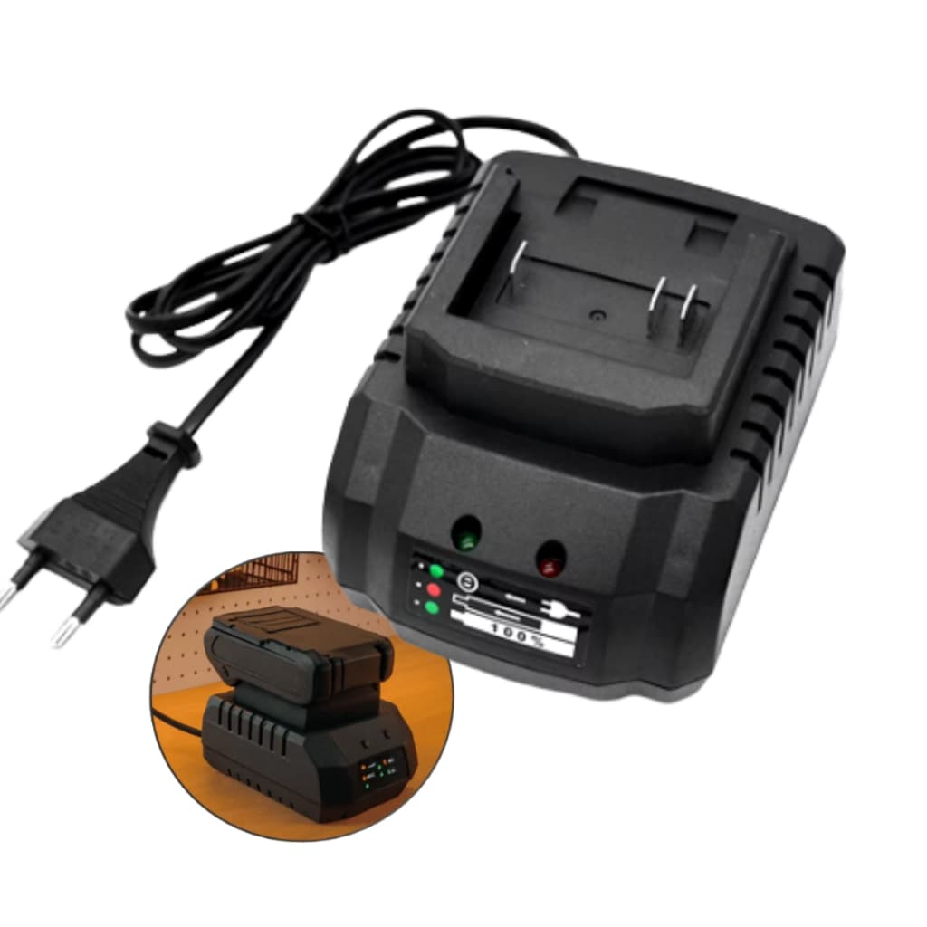 Carregador FONTE DE Bateria 21V 2A Bivolt Para Parafusadeira De Trilho FURADEIRA FERRAMENTA