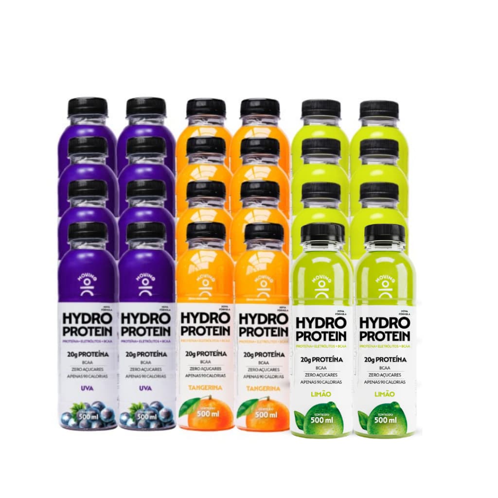 Bebida Hidro Moving Protein Zero Açúcar 24x500ml