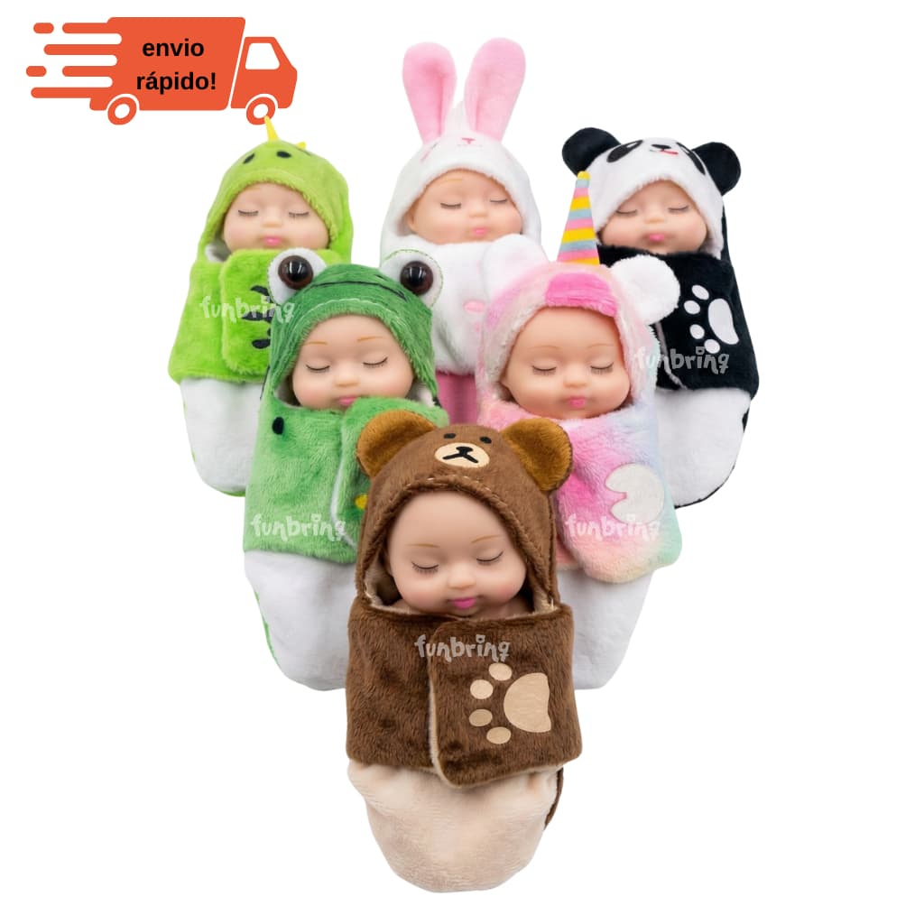 mini bebê reborn – bonecas lovely doll fofolete - Kit com 6 ou 12 Unidades