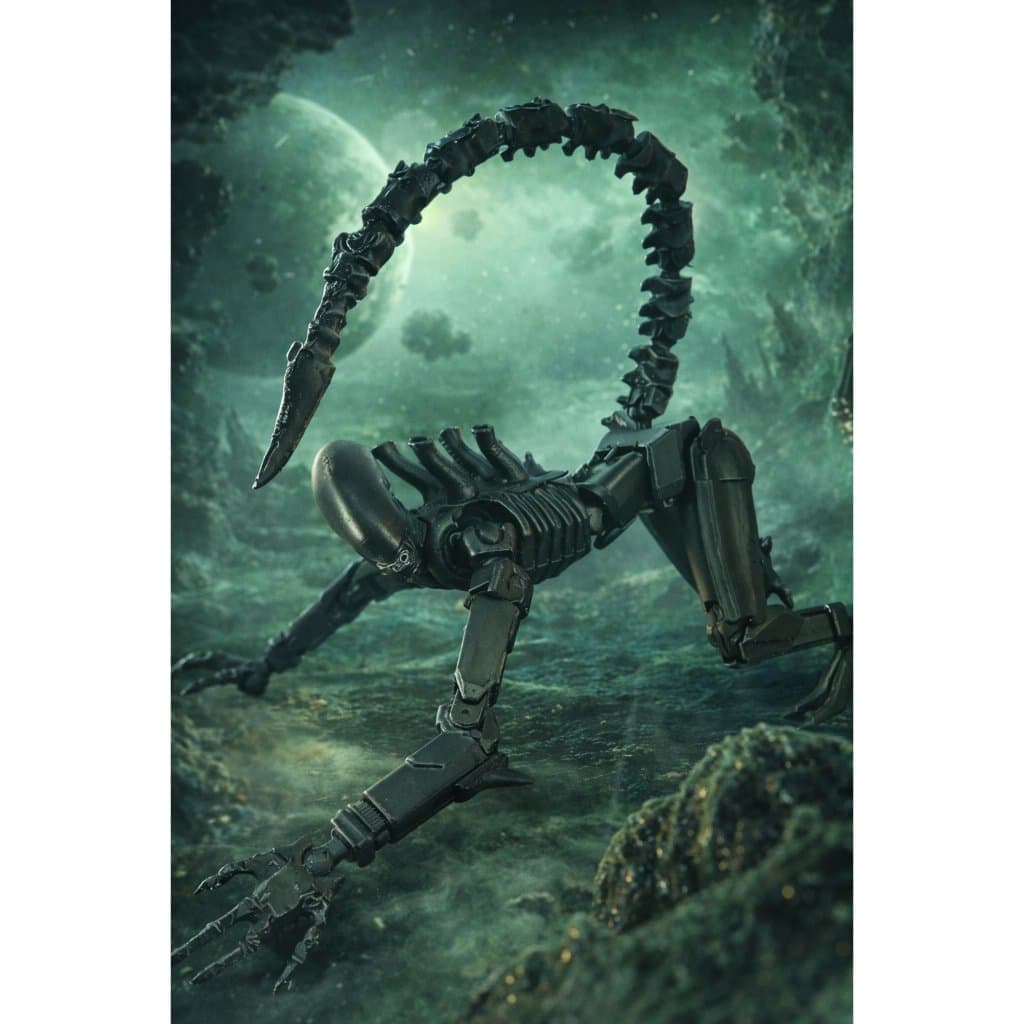Dummy Criatura Alienígena Articulada 👽🖤 | Boneco Colecionável Estilo Xenomorfo