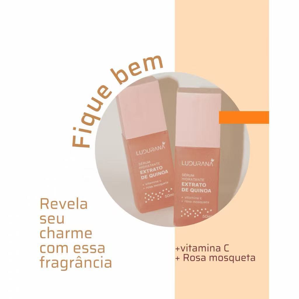 Sérum Facial Hidratante  Ludurana Extrato de Quinoa + Vitamina C + Rosa Mosqueta