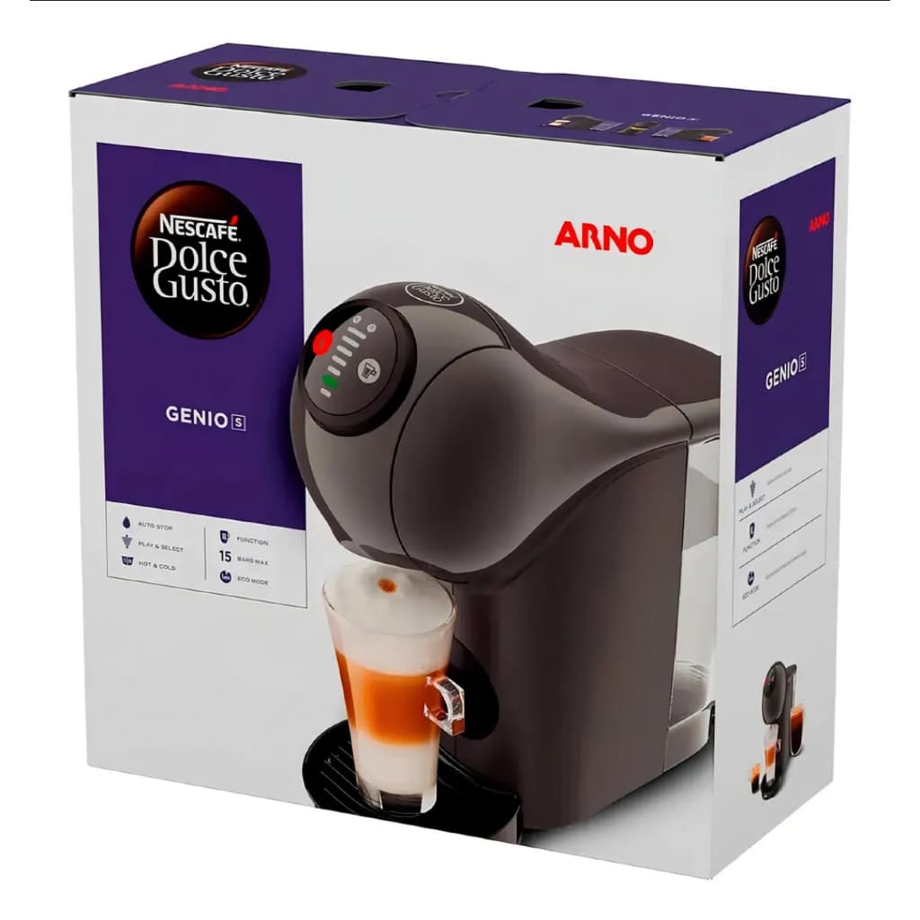 Cafeteira Expresso Nescafé Dolce Gusto Arno Genio S Basic Cor Grafite