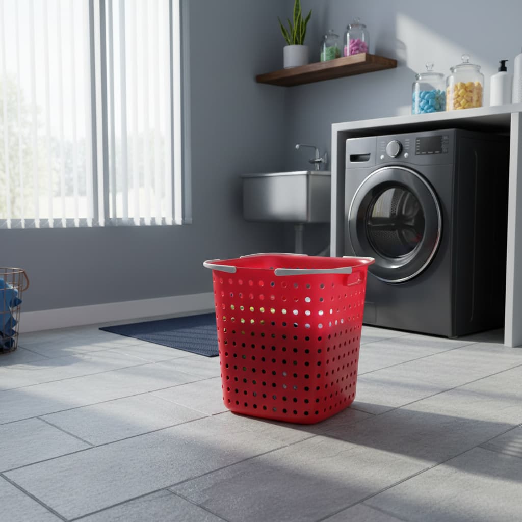 Cesto  Multiuso Organizador Roupas Banheiro Lavanderia Brinquedo Empilhável Com alça 33 Litros Várias Cores