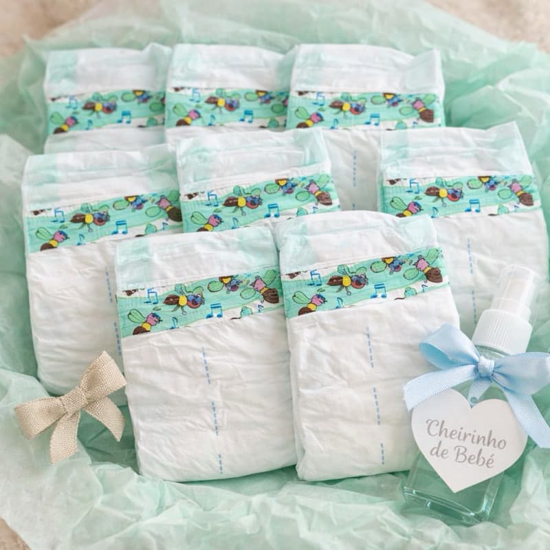 Kit 10 Fraldas Descartáveis Boneca Bebê Mamãe Reborn