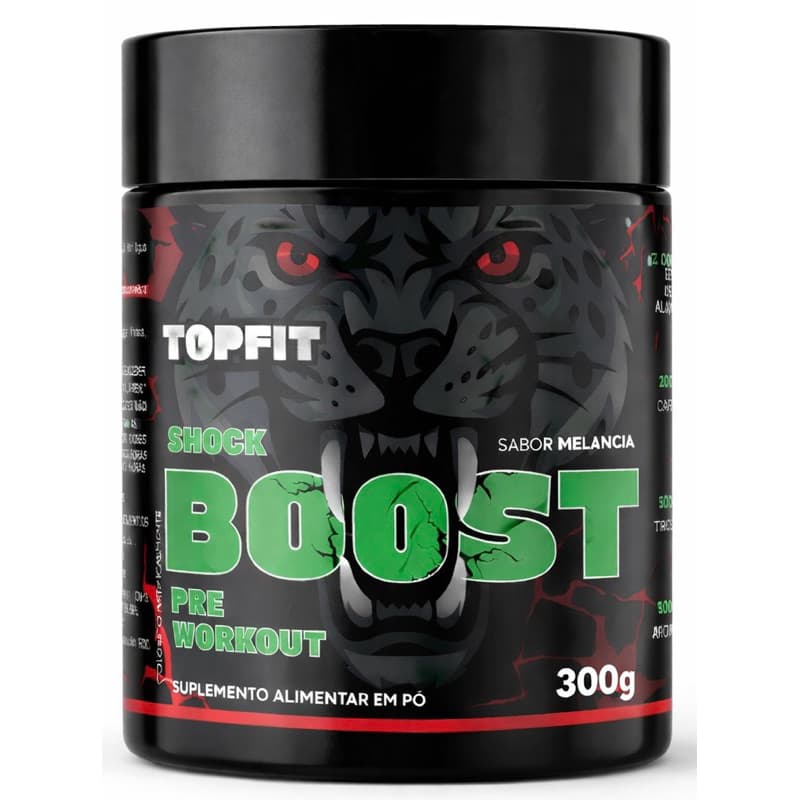 Pré Treino Shock Boost 300g Energia Foco Força Pump