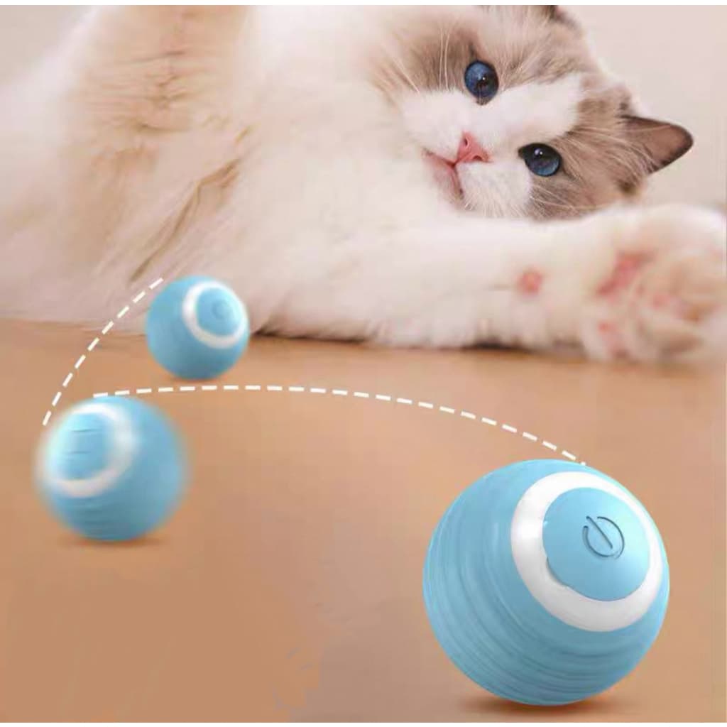 Brinquedo Automático para Gatos, Bola Interativa Recarregável, Antiestresse e Antitédio