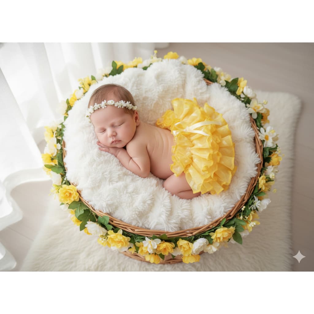 Calcinha Infantil Frufru Tapa Fralda Fofa Ensaio Fotográfico Foto Moda Bebê 3 Meses A 2 Anos Leve