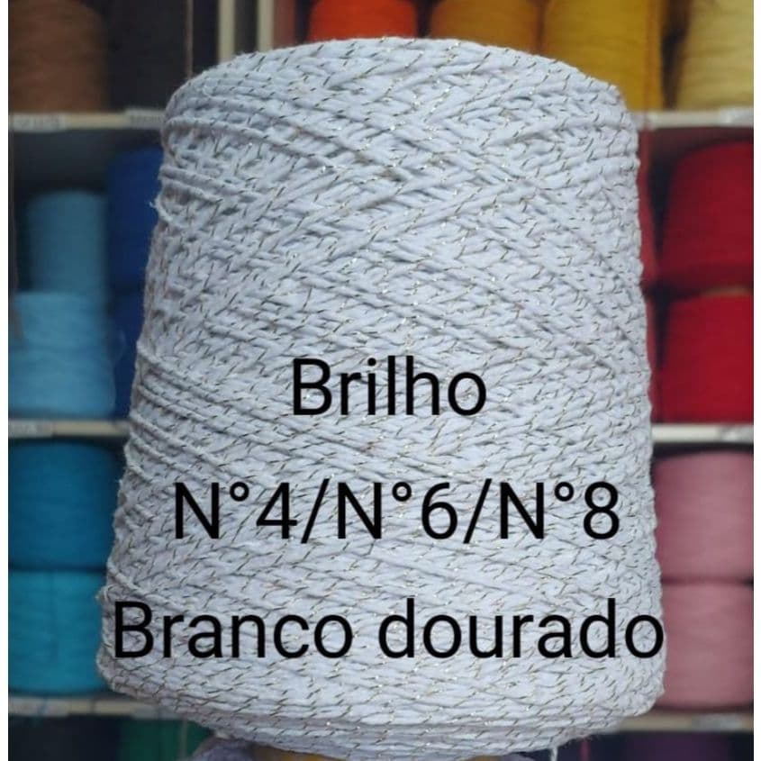 Barbante MALITEX Brilho Nº 4 600g – Fio Resistente para Crochê e Artesanato