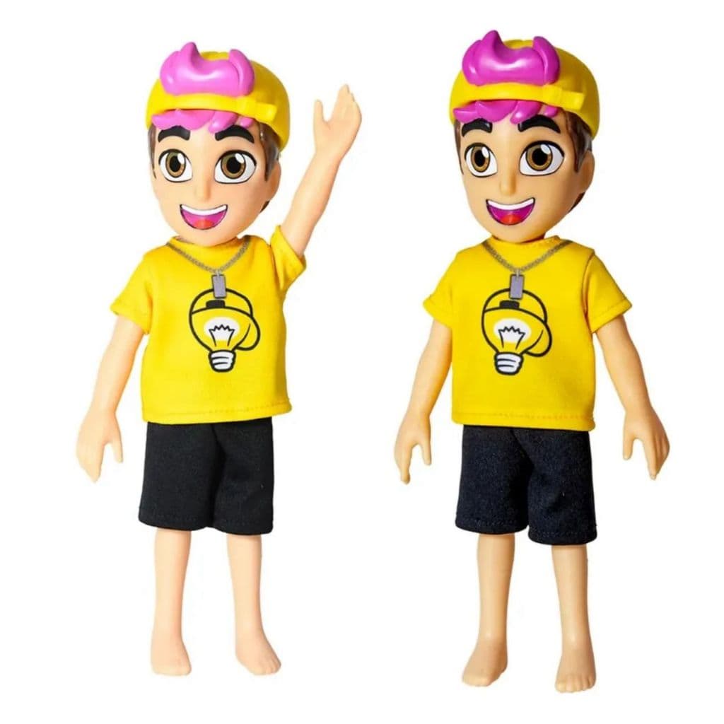 Boneca Leozin Dos Rosa Youtuber Infantil Articulado 26cm