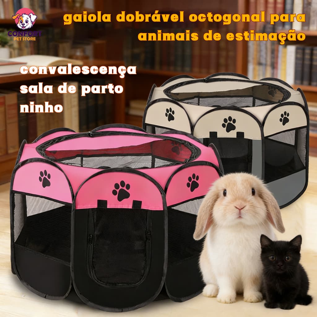 Casinha Para Pets Gatos Grande Dobravél Portatil 6 Cores Canil, gatil, coelhinho sala de parto