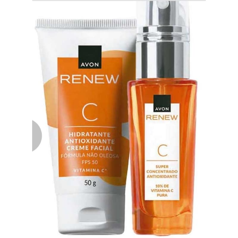 Kit Renew Vita C Hidratante Antioxidante 50g Vitamina c Super Concentrado 30ml