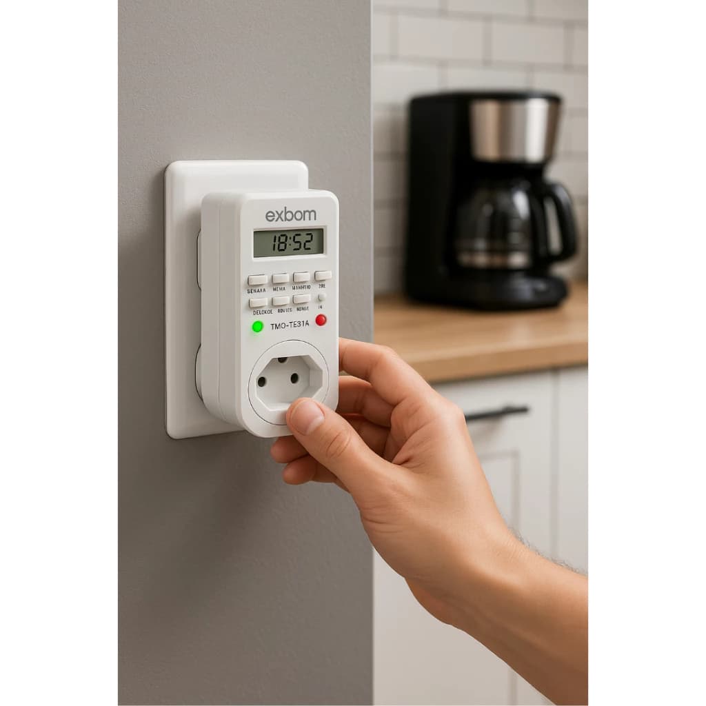 Aparelho Timer Temporizador Digital Bivolt Automatico Com Visor LCD