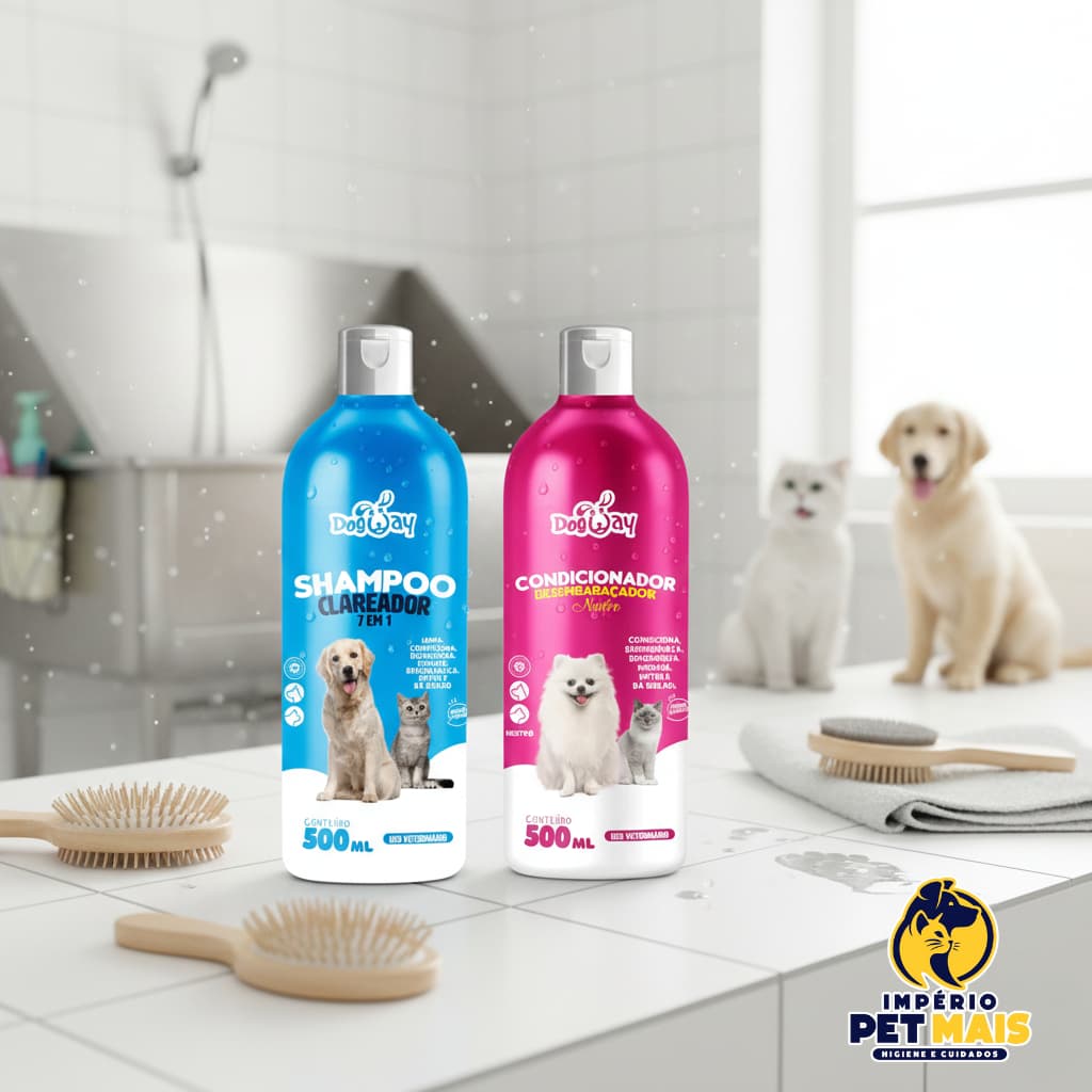 Shampoo e Condicionador para Cachorro e Gato Genial Pet - 500 ml
