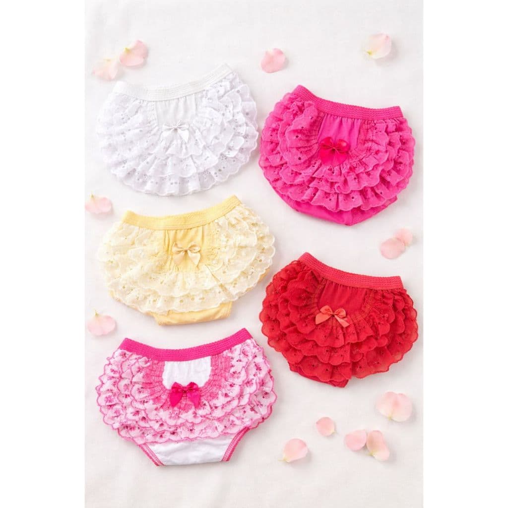 Calcinha Infantil Tapa Fralda Bunda Rica com Lese | Conforto e Delicadeza