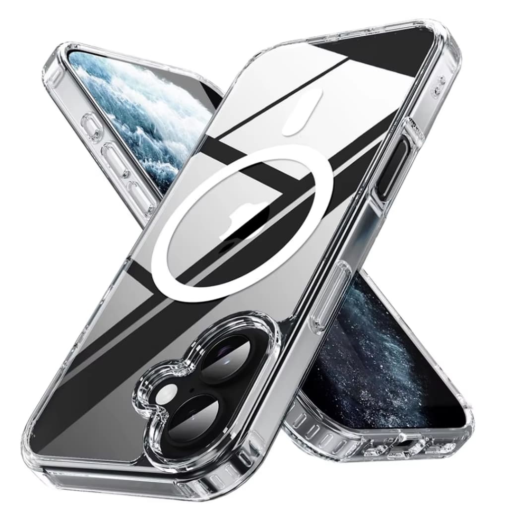 Capa Capinha Clear Anti Amarelamento Magnética Para iPhone 11, 12, 13, 14, 15, 16, 17 Pro Max