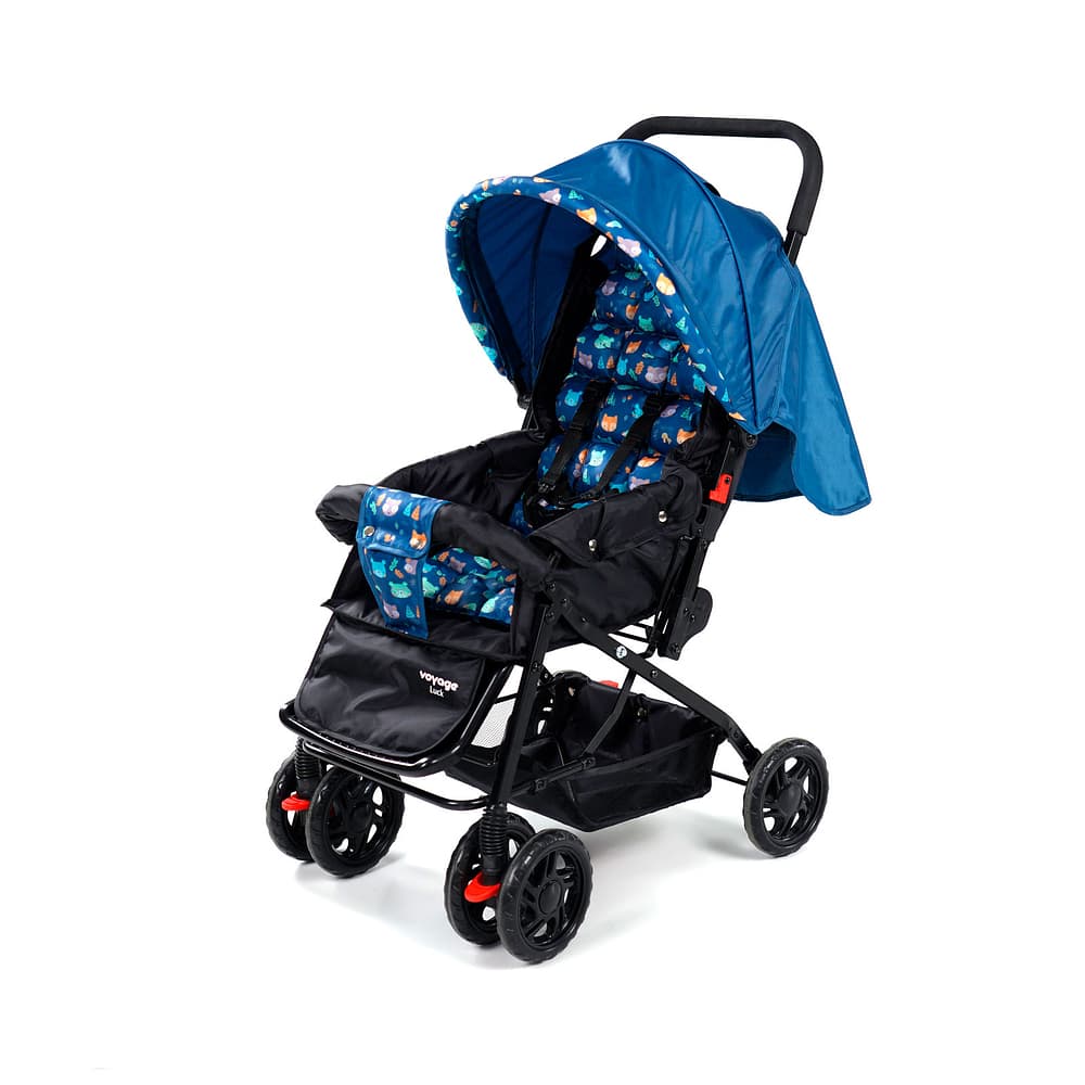 Carrinho de Bebê Reclinável 0-15kg Luck Azul Boreal - Voyage
