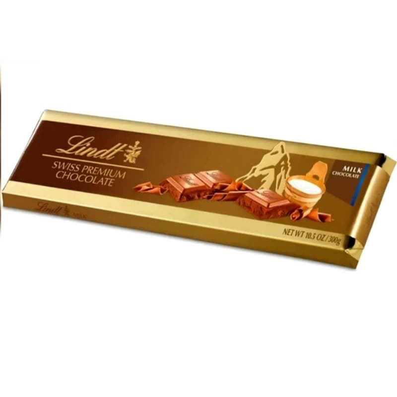 Chocolate Lindt Swiss Premium Ao Leite 300g Original Importado