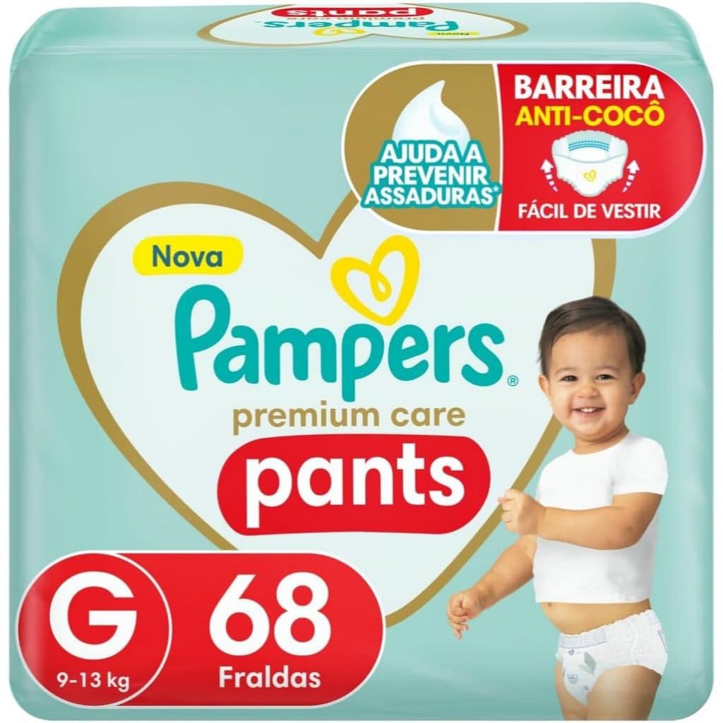 Fralda Pampers Pants Premium Care G 68un