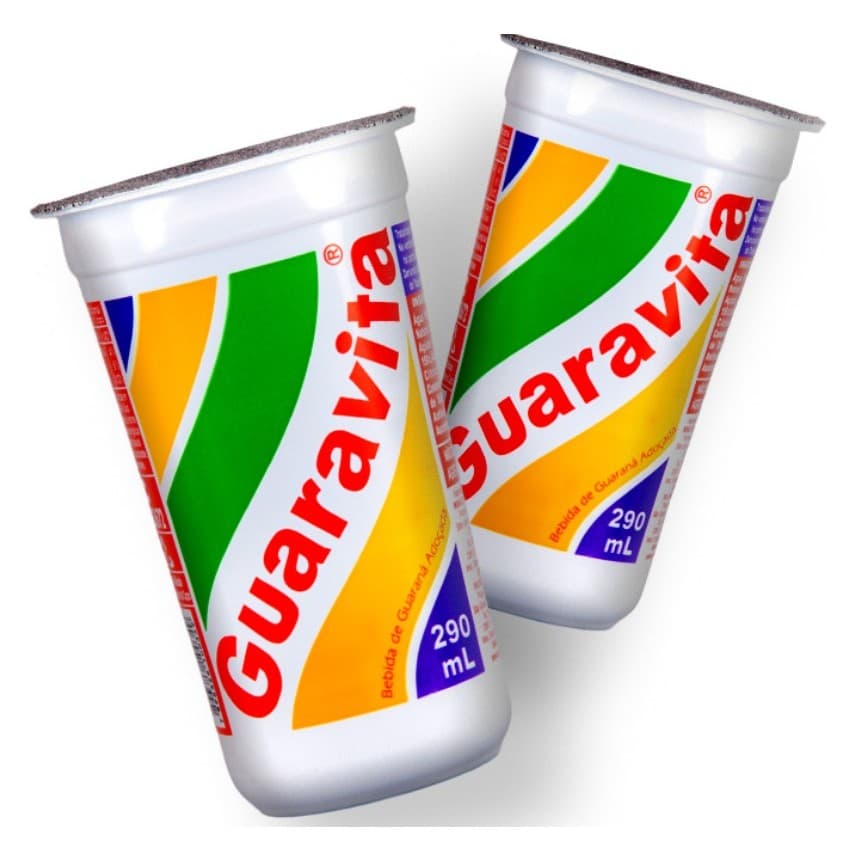 Bebida Guaravita Copo 290ml- Kit 6 Unidades - Escolha seu sabor