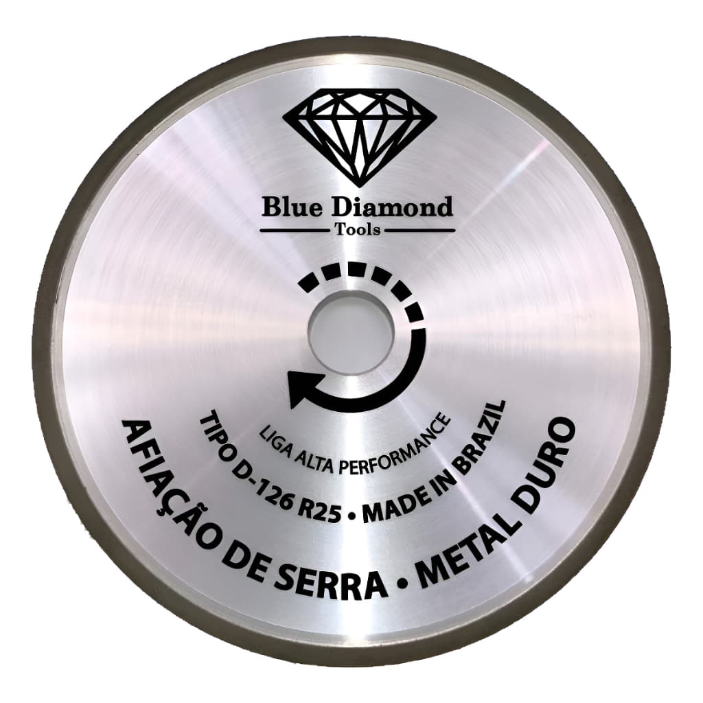 Rebolo Diamantado 4A2 Concentração C25 Blue Diamond Tools Afiar Serra Videa Widia