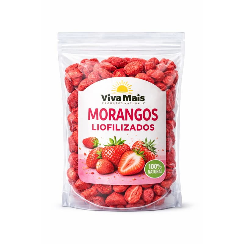 Chips de Morango Liofilizado Crocante, Sem Açúcar Snack Saudável 50 gramas do produto On