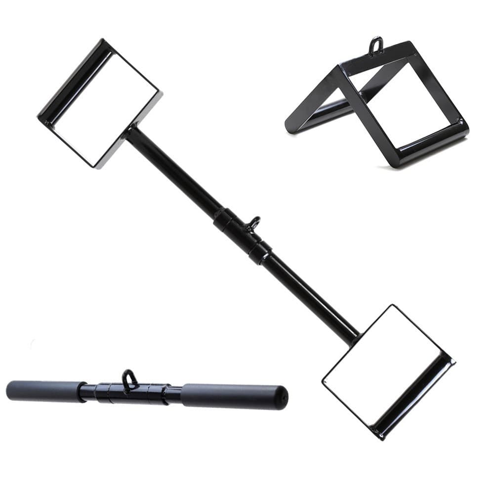 Kit Triangulo + Puxador Reto +Puxador Neutro Barras Academia Musculação Treino